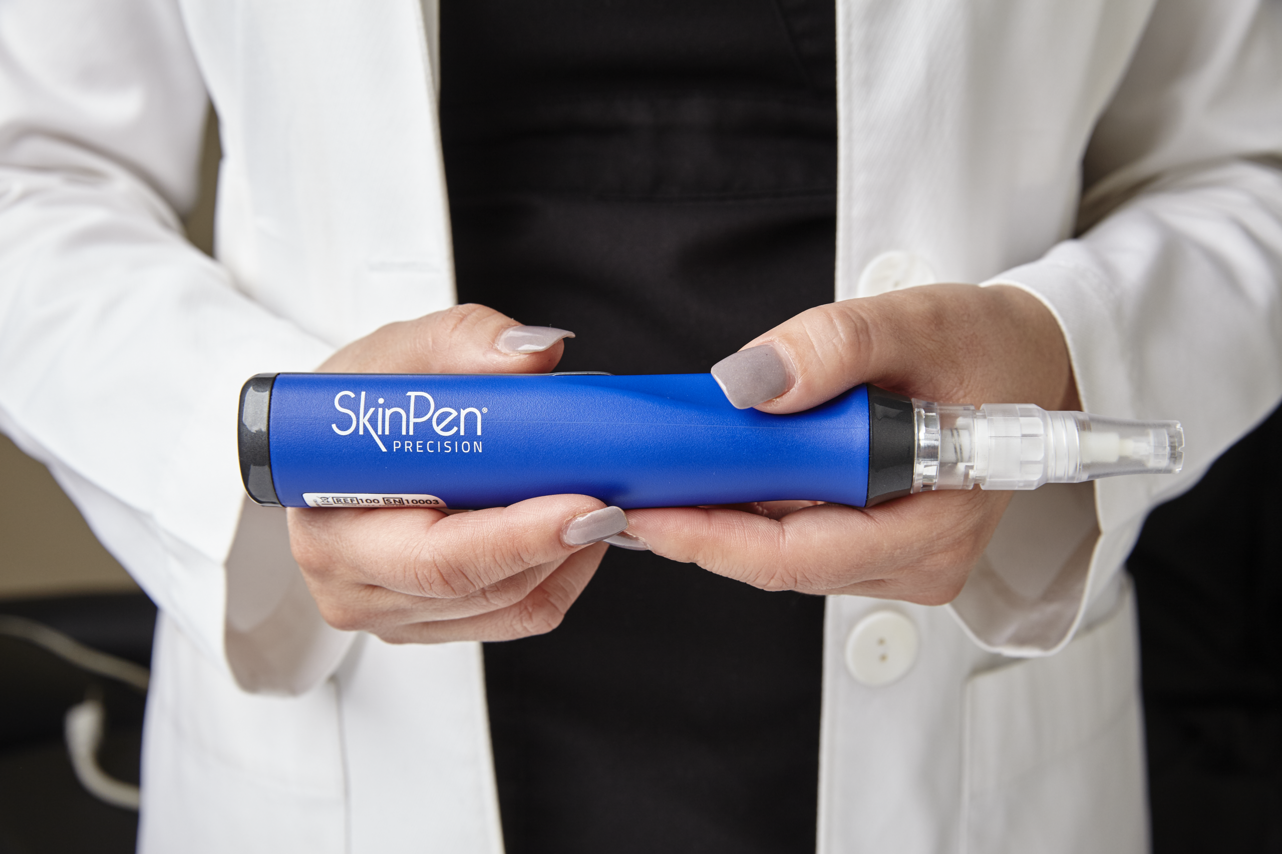 Professional microneedling treatment