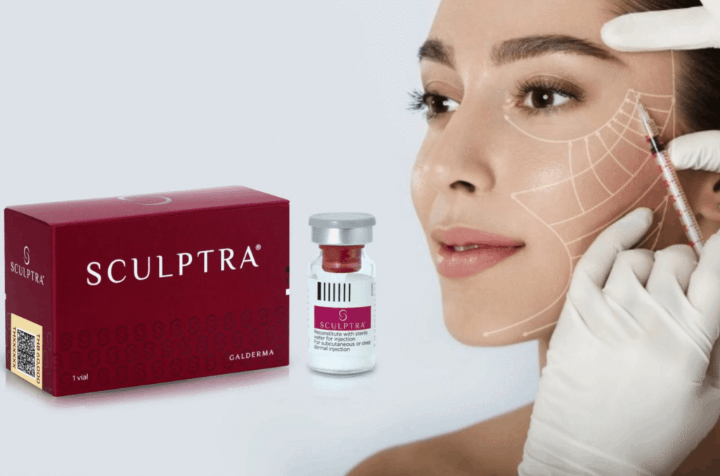 Sculptra collagen stimulating injectable